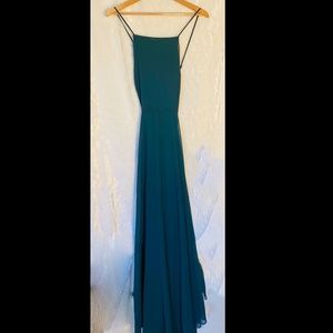 Lulu's Mythical Kind of Love Dark Green Maxi Dress